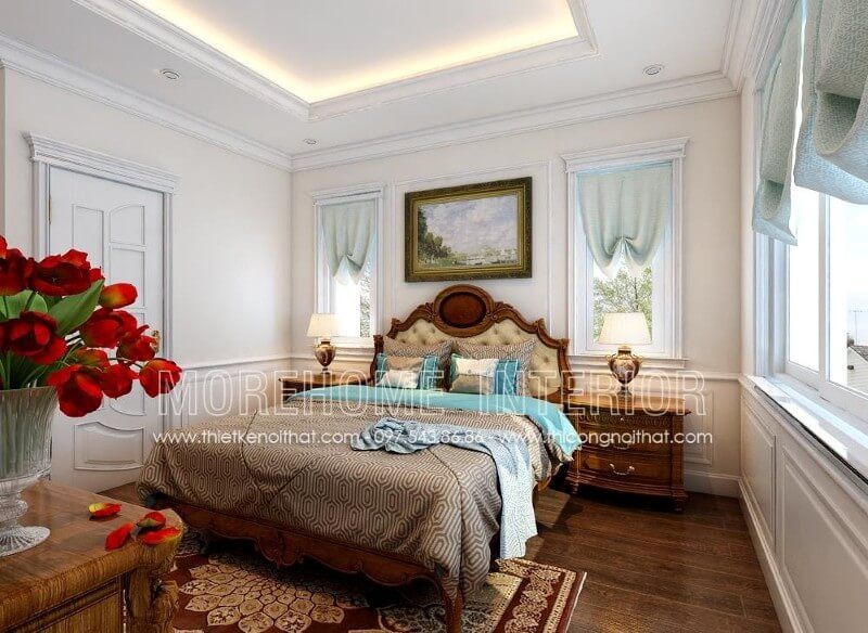 Tủ đầu giường gỗ óc chó có kiểu dáng tân cổ điển đẹp, sang trọng và đầy ấn tượng.